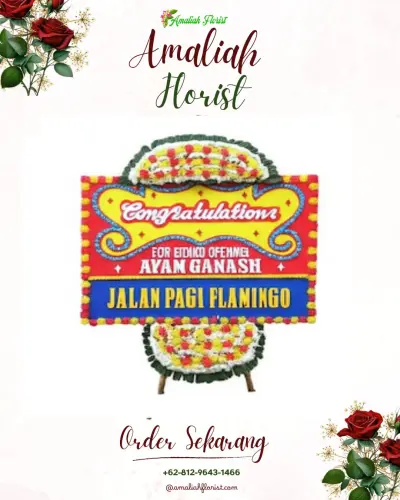 Bunga Papan Congratulation di Ranca Iyuh
